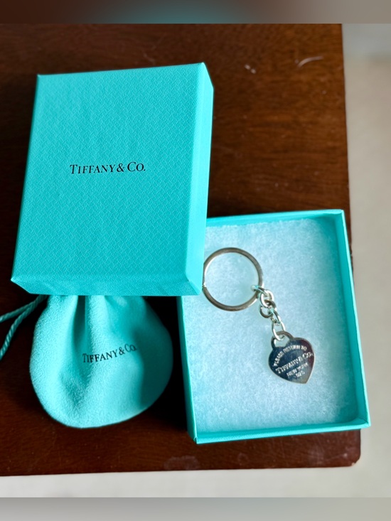 Tiffany & Co. Accessories - Tiffany & Co. Silver Heart Keyring with Signature Blue Box